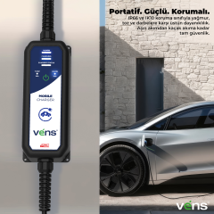 Vens Portexa 22kW 32A Mobile Sarj Cihazı