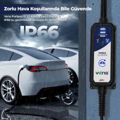 Vens Portexa 22kW 32A Mobile Sarj Cihazı
